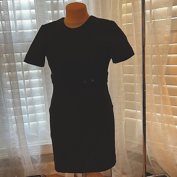 ALC Black Minidress Short Sleeve Size 4 - Picture 3 of 8